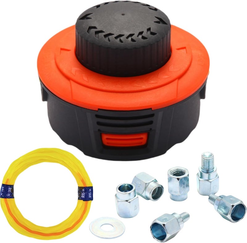 Quintillus H02 Weed Eater Head Universal Trimmer Head String Trimmer Head Bump Feed Weed Wacker Head Grass Trimmer Head Replacement for Weed Warrior, Echo, Husqvarna, Comes with .095 Trimmer Line - Image 1